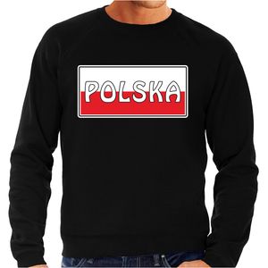 Polen / Polska landen sweater zwart voor heren 2XL  -