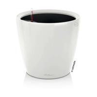 Jardiniere - Classico premium LS 28 - Complete set - Glanzend wit - 7 L - LECHUZA