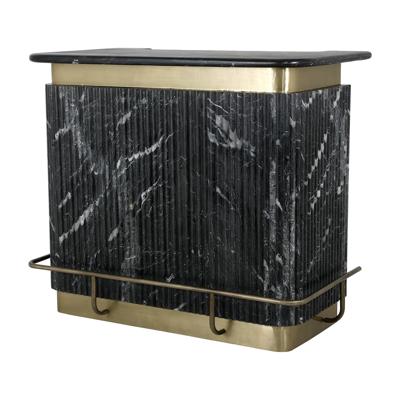 Richmond Bartafel 'Bombay' Marmer en brass, 120 x 67cm
