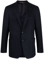 Canali blazer Kei à simple boutonnage - Bleu - thumbnail