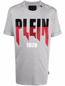 Philipp Plein t-shirt à logo imprimé - Gris