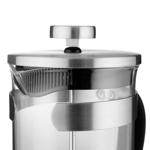 BergHOFF 1100147 handmatig koffiezetapparaat Franse druk 0,6 l Zwart, Roestvrijstaal, Transparant