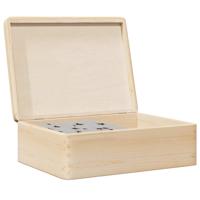 VidaXL Houten kist met deksel 40x30x13 cm massief grenenhout