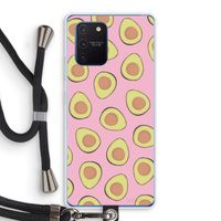 Dancing avocados: Samsung Galaxy Note 10 Lite Transparant Hoesje met koord