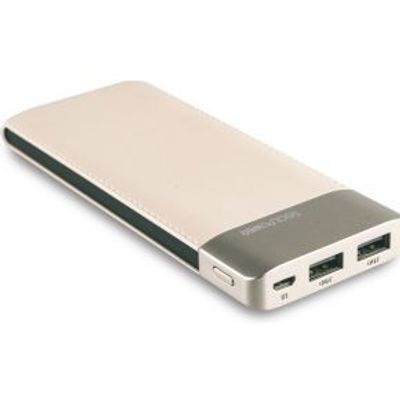 RealPower PB-8000 Fashion powerbank Zwart, Champagne Lithium-Polymeer (LiPo) 8000 mAh [282243]
