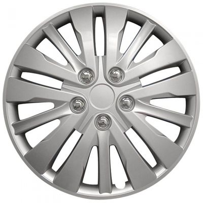 AutoStyle wieldoppen Washington 15 inch ABS zilver set van 4 AutoStyle wieldoppen Washington 15 inch ABS zilver set van 4