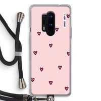 Hartjes: OnePlus 8 Pro Transparant Hoesje met koord