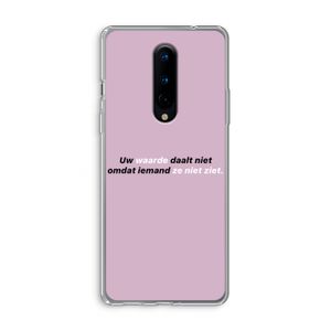 uw waarde daalt niet: OnePlus 8 Transparant Hoesje