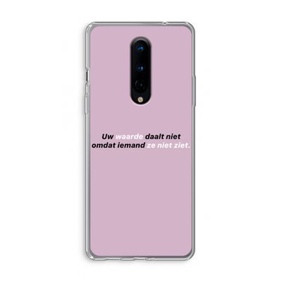 uw waarde daalt niet: OnePlus 8 Transparant Hoesje