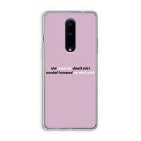 uw waarde daalt niet: OnePlus 8 Transparant Hoesje