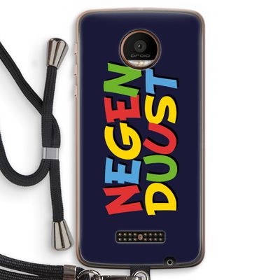 90's One: Motorola Moto Z Force Transparant Hoesje met koord