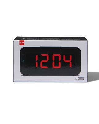 HEMA Wekker Digitaal LED (zwart)