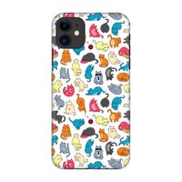 Kleurrijke katten: Volledig geprint iPhone 11 Hoesje