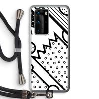 Pop Art #4: Huawei P40 Pro Transparant Hoesje met koord