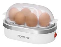 Bomann EK 5022 CB 6 eieren 400 W Zilver, Transparant, Wit