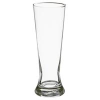 Bierglazen - 4x stuks - transparant - 370 ml - 21 cm - glazen voor bier