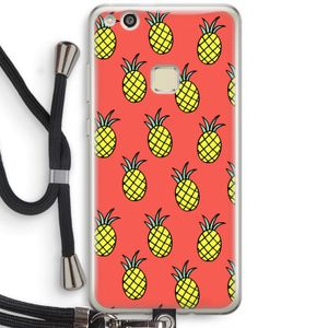 Ananas: Huawei Ascend P10 Lite Transparant Hoesje met koord