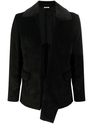 Comme des Garçons Homme Plus blazer en velours côtelé à boutonnière - Noir