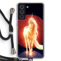 Last Unicorn: Samsung Galaxy S21 FE Transparant Hoesje met koord