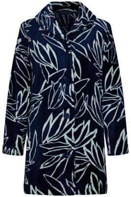Nachtblauw fleece vest duurzaam
