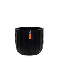 Pot bol Craft 9x8 zwart bloempot - Capi europe
