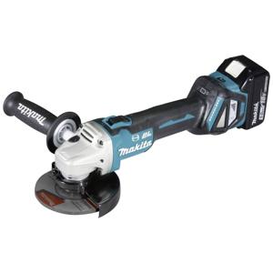 Makita DGA513RTJ Haakse accuslijper 125 mm Incl. lader, Incl. 2 accus, Incl. koffer 18 V 5 Ah