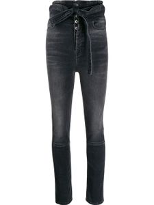 UNRAVEL PROJECT jean skinny à taille haute - Noir