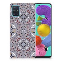 Samsung Galaxy A51 TPU Siliconen Hoesje Flower Tiles - thumbnail