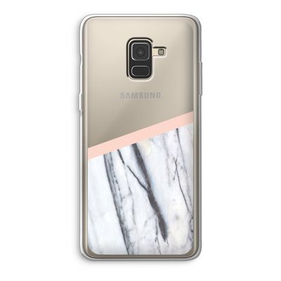 A touch of peach: Samsung Galaxy A8 (2018) Transparant Hoesje