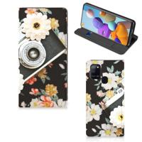 Samsung Galaxy A21s Stand Case Vintage Camera