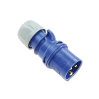 CEE Contactstop 16A 250V 3-polig IP44 vernikkelde contacten Keraf