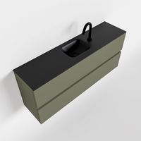 MONDIAZ ADA 120cm toiletmeubel army. LEX wastafel urban midden 1 kraangat