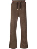 Balmain pantalon de jogging à motif monogrammé - Marron