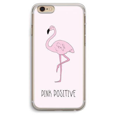 Pink positive: iPhone 6 Plus / 6S Plus Transparant Hoesje