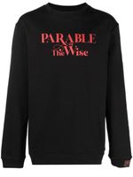 Raf Simons sweat à slogan imprimé - Noir