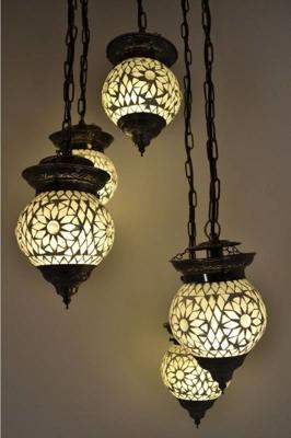 Hanglamp 5 bol Roya transparant