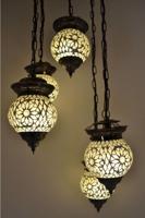 Hanglamp 5 bol Roya transparant