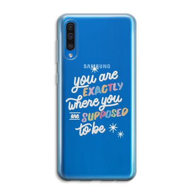 Right Place: Samsung Galaxy A50 Transparant Hoesje