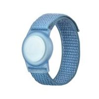 AirTag nylon loop bandje - S/M - Blauw - Geschikt voor kinderen - thumbnail