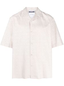 Moschino chemise à logo en jacquard - Tons neutres