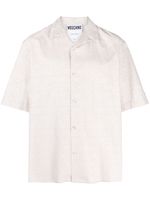 Moschino chemise à logo en jacquard - Tons neutres