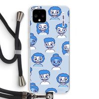 Gezichtjes: Pixel 4 XL Transparant Hoesje met koord