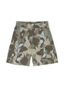 Aspesi Kids short à imprimé camouflage - Vert