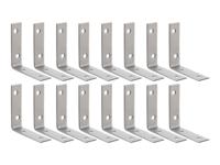 PARKSIDE RVS hoekset / set vlakverbinders (Hoekverbinders, 16 stuks)