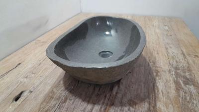 Waskom riviersteen RXL250310, 61x34x15 cm