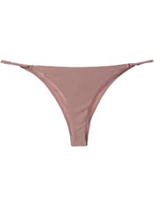 Fleur Du Mal culotte Luxe en soie - Marron