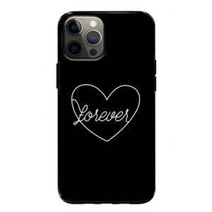 Forever heart black: iPhone 12 Tough Case