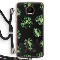 Tropische bladeren: Motorola Moto Z Force Transparant Hoesje met koord