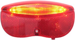 Edge dragerachterlicht city luxe 3 leds inclusief batterijen 80mm
