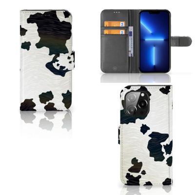 iPhone 13 Pro | Telefoonhoesje | Met pasjeshouder | Koeienvlekken